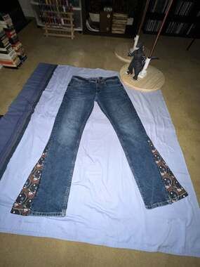 Buffalo David Bitton 1972 Evan-X Jeans with Custom Grateful Dead Fabric Inserts